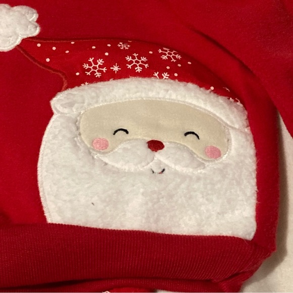CARTERS CHRISTMAS 2PC SET SANTA SNOWFLAKE NWT SIZE NB - Picture 4 of 5